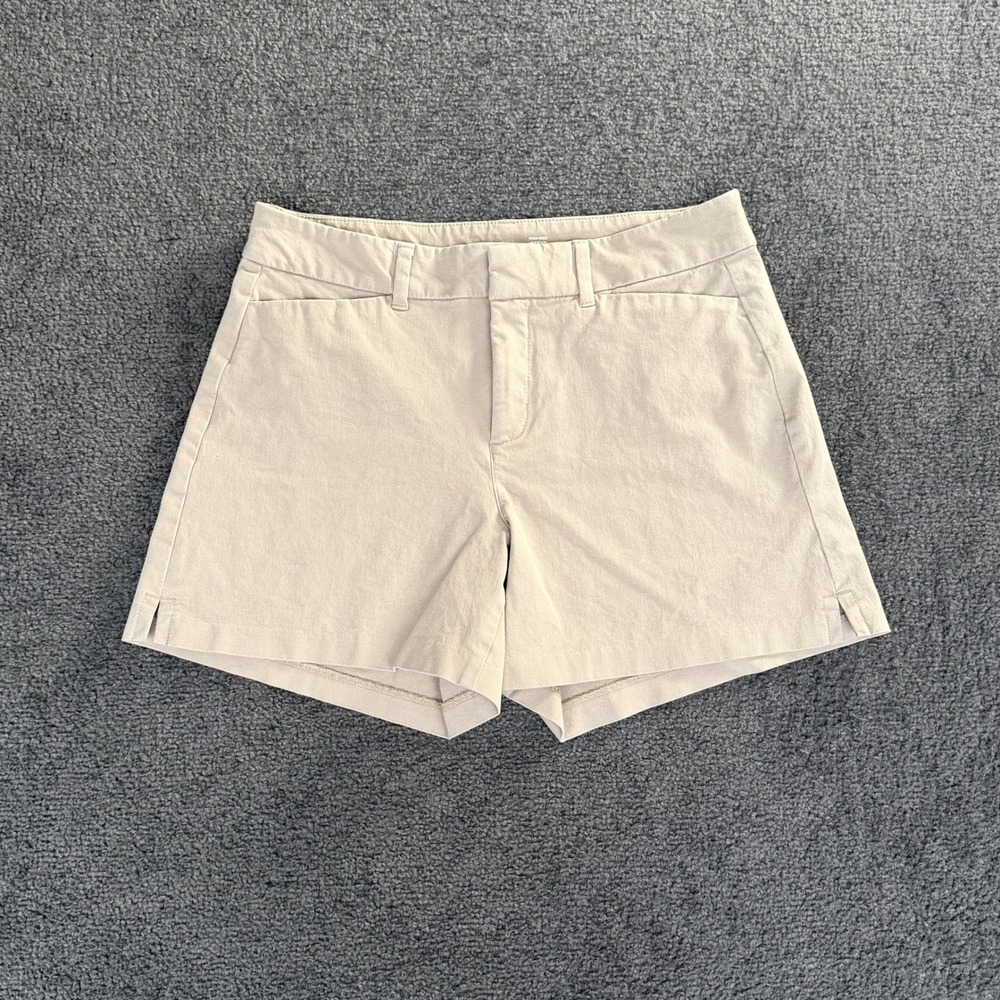 Old Navy Pixie High Rise Khaki Tan Chino Shorts Size 4 Secret Smooth Pockets